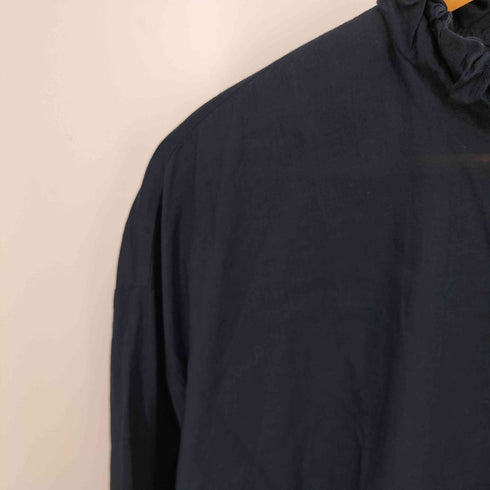 ミズイロインド mizuiro ind 24AW ギャザーネックシャツ レディース FREE