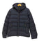 ブラックレーベルクレストブリッジ BLACK LABEL CRESTBRIDGE LIMONTA KOMATSU SEIREN 裏地チェック フーデッド ダウンジャケット メンズ LL