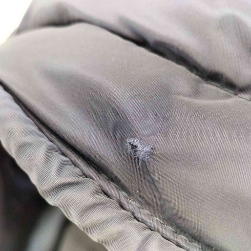 ブラックレーベルクレストブリッジ BLACK LABEL CRESTBRIDGE LIMONTA KOMATSU SEIREN 裏地チェック フーデッド ダウンジャケット メンズ LL