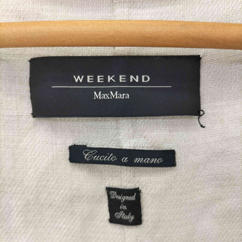 ウィークエンドマックスマーラ Weekend Max Mara cucito a mano リネンコットン ガウンジャケット レディース JPN:38