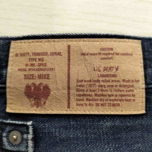 ダブルタップス WTAPS OL DIRTY TROUSER DENIM ジップフライ デニムパンツ メンズ SIZE:MIKE