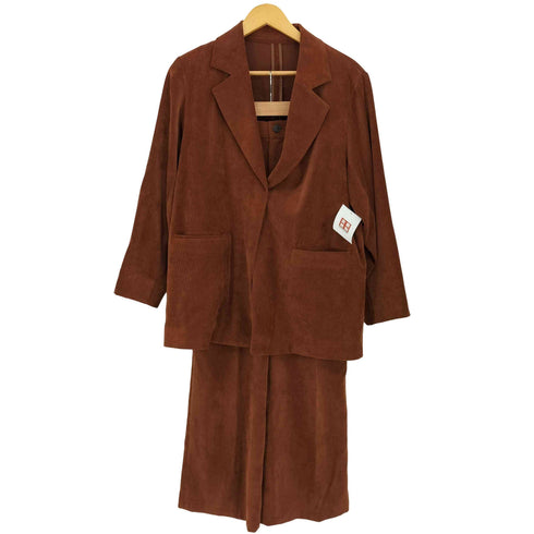 アメリヴィンテージ Ameri VINTAGE 19AW CORDUROY OVER JACKET SET UP コーデュロイ オーバージャケット セットアップ レディース FREE ジャケット:FREE パンツ:M