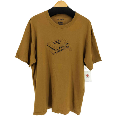 カーハートワークインプログレス Carhartt WIP RELEVANT PARTIES S/S Mahogani Music T-Shirt メンズ JPN:L