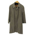 アクアスキュータム AQUASCUTUM 80S 英国製 チェックライナー付 比翼ステンカラーコート 玉虫 タマムシ メンズ