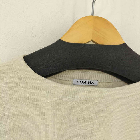 コヒナ COHINA ダンボールニット トップ レディース SHORT