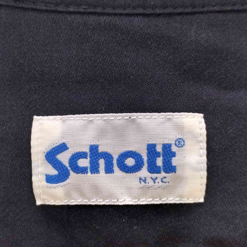 ショット Schott CR PLAIN SHIRT メンズ L