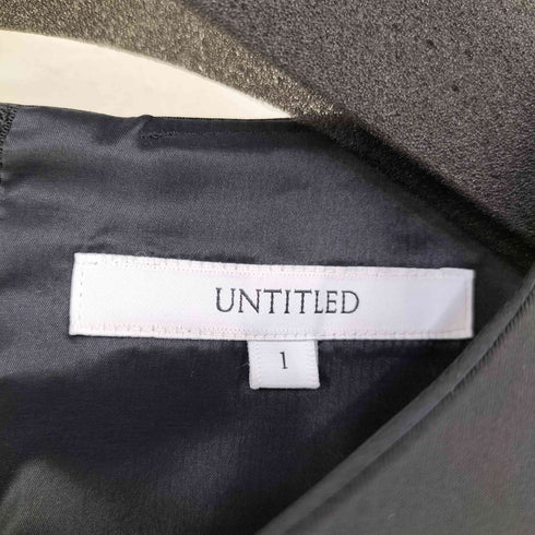 アンタイトル UNTITLED ライトタフタストレッチワンピース レディース JPN:1