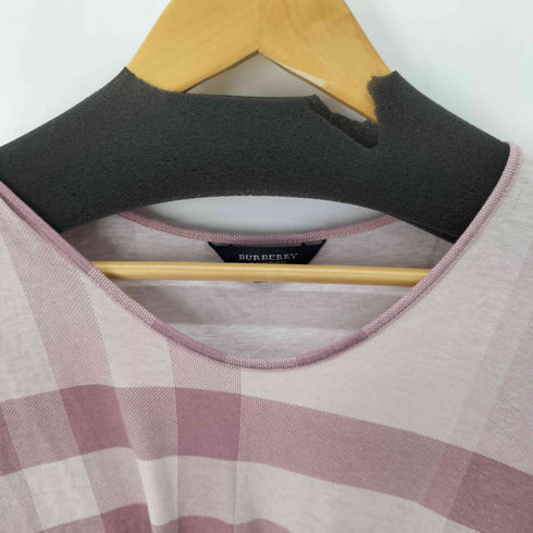 バーバリーロンドン BURBERRY LONDON S/S コットンチェックTシャツ レディース JPN:1