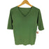 エヌナチュラルビューティーベーシック N.NATURAL BEAUTY BASIC 22SS 総針 Vネック 5分袖ニット レディース JPN:M