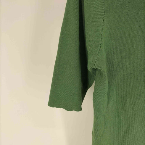 エヌナチュラルビューティーベーシック N.NATURAL BEAUTY BASIC 22SS 総針 Vネック 5分袖ニット レディース JPN:M