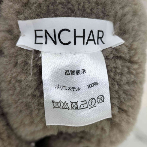 ENCHAR ボアボリュームショールマフラー レディース