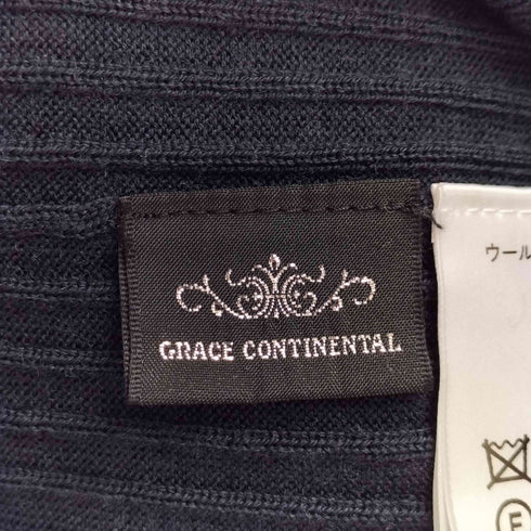 グレースコンチネンタル GRACE CONTINENTAL ハイゲージリブニットカーディガン レディース JPN:36