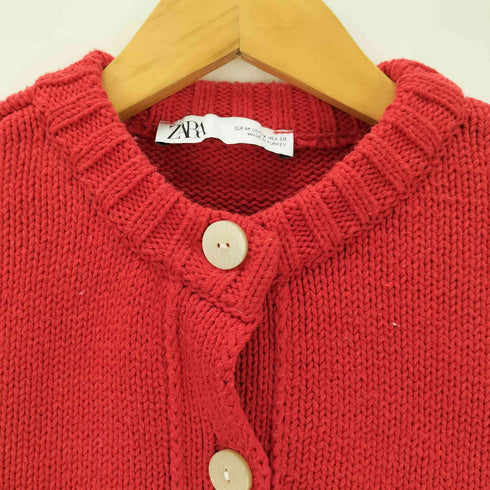 ザラ ZARA ポケット付きニットカーディガン レディース import:M