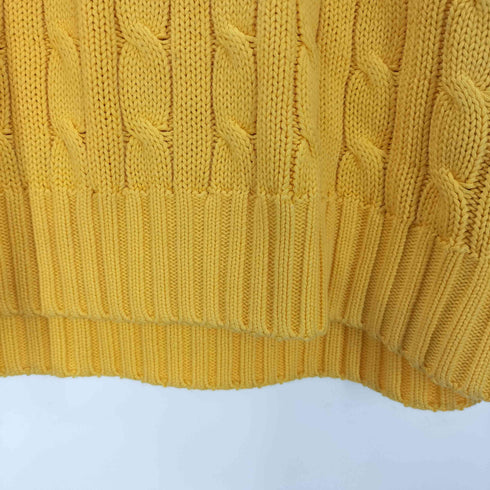 ラルフローレンスポーツ RALPH LAUREN SPORT ポニー刺繍 Vネック ケーブルニット レディース import:S