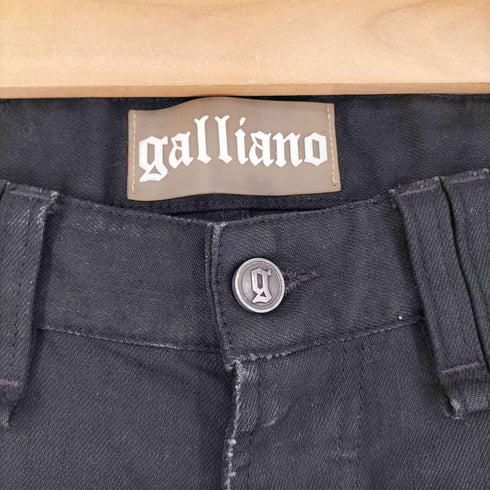ジョンガリアーノ JOHN GALLIANO ブラックスキニーデニムパンツ メンズ 32