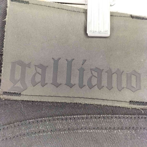 ジョンガリアーノ JOHN GALLIANO ブラックスキニーデニムパンツ メンズ 32