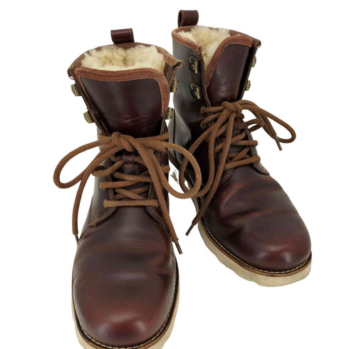 アグ UGG HANNEN ハネン レザーブーツ ムートンワークブーツ メンズ JPN:28