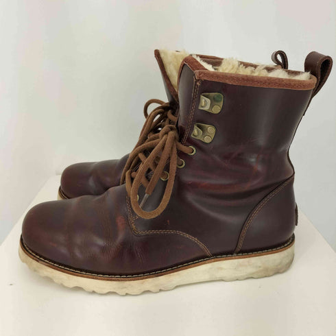 アグ UGG HANNEN ハネン レザーブーツ ムートンワークブーツ メンズ JPN:28