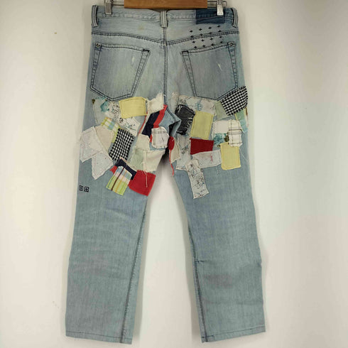 スビ KSUBI パッチワークデザインデニムパンツ メンズ 30
