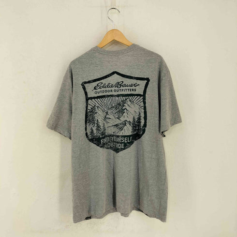 エディーバウアー Eddie Bauer マウンテン ロゴプリントTシャツ メンズ import:XL