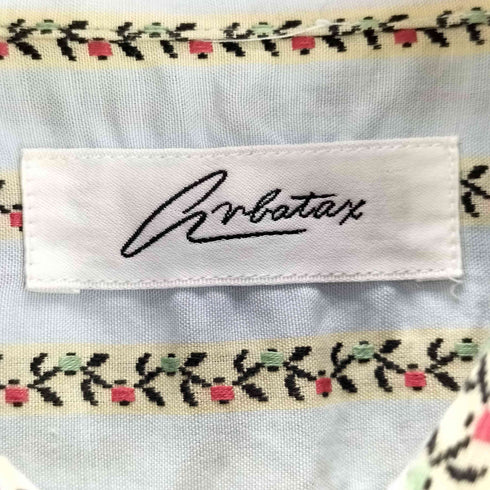 ストライプ調総柄シャツ メンズ FREE
