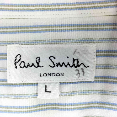 ポールスミス Paul Smith ストライプ柄シャツ メンズ import:L