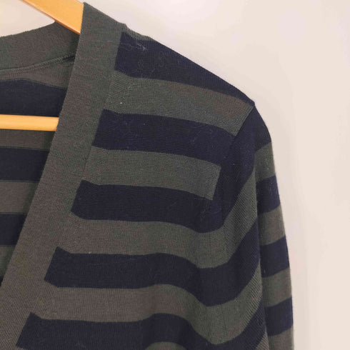 ポールスミスブラック Paul Smith BLACK ボーダー ウール ニットカーディガン レディース import:L