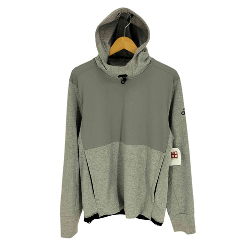 アディダス adidas Workout Hoodie 異素材 切替 プルオーバー パーカー メンズ JPN:M