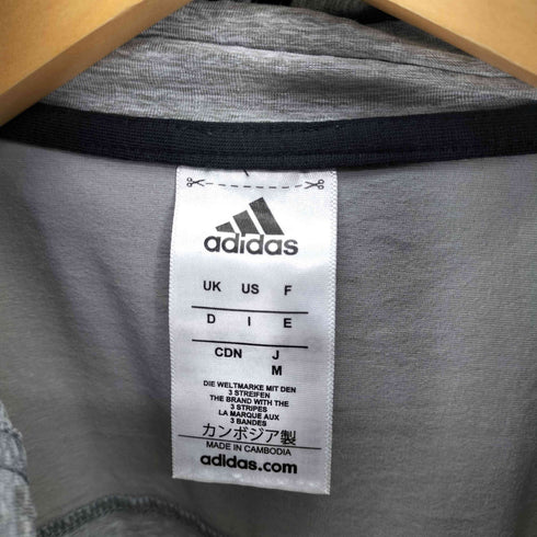 アディダス adidas Workout Hoodie 異素材 切替 プルオーバー パーカー メンズ JPN:M