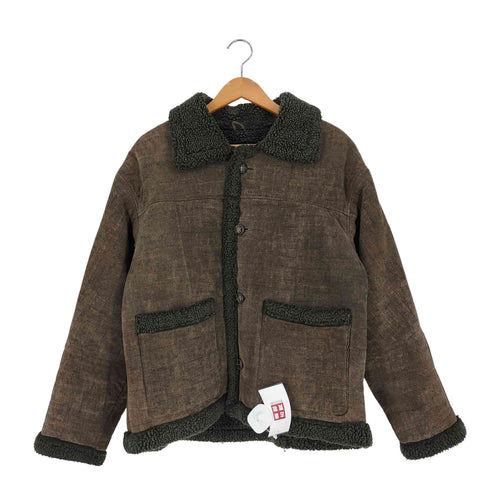 VIA NUOVA PELLE 裏地ボア ピッグレザー ジャケット メンズ import:L