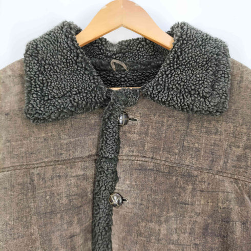 VIA NUOVA PELLE 裏地ボア ピッグレザー ジャケット メンズ import:L
