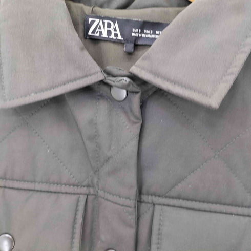 ザラ ZARA QUILTED CROPPED VEST キルティングクロップドベスト レディース import:S