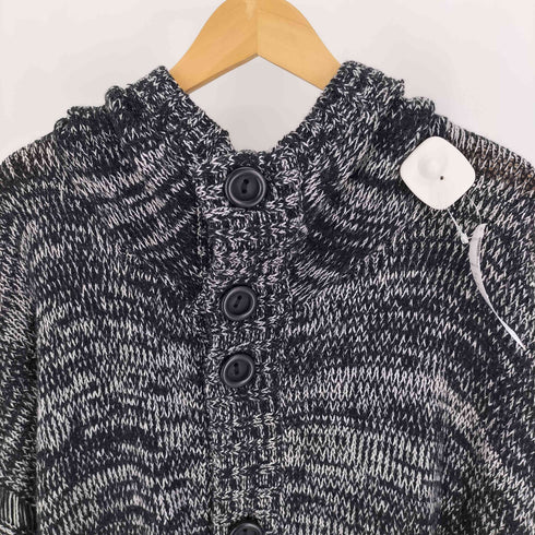 ノーアイディー NO ID. 13AW KN-3G-AW ニット フリンジ ポンチョ メンズ ONE SIZE