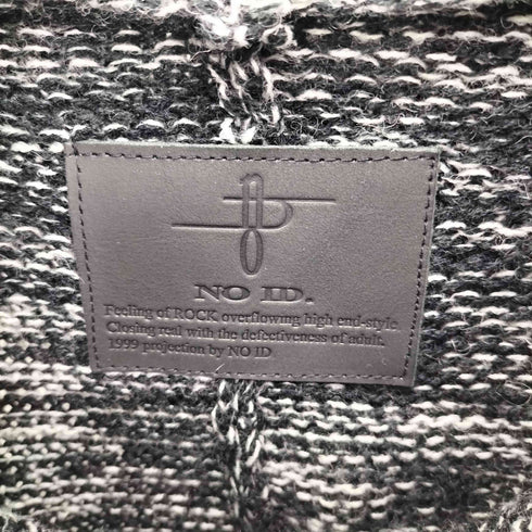 ノーアイディー NO ID. 13AW KN-3G-AW ニット フリンジ ポンチョ メンズ ONE SIZE