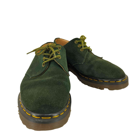 ドクターマーチン Dr.Martens 英国製 SUEDE 3ホールシューズ Green Night メンズ UK:10