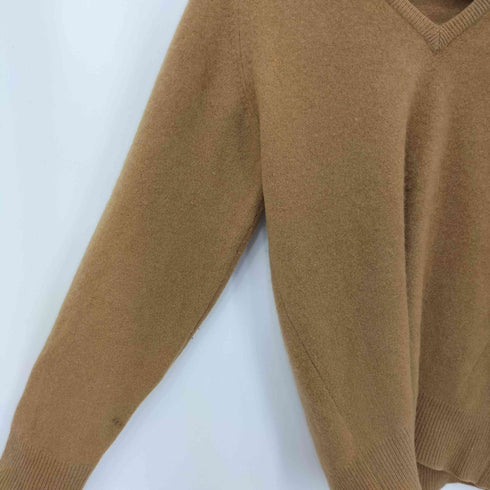 ブルックスブラザーズ BROOKS BROTHERS 90-2000S 英国製 Vネック ウールニット レディース