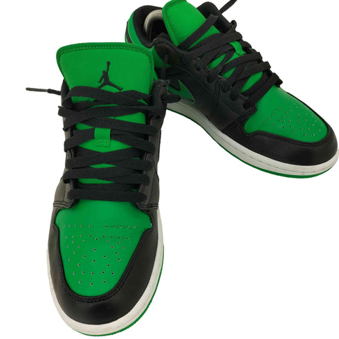 ジョーダンブランド JORDAN BRAND 2023年 エア ジョーダン 1 ロー ブラック/ブラック-ラッキーグリーン-ホワイト メンズ JPN:26