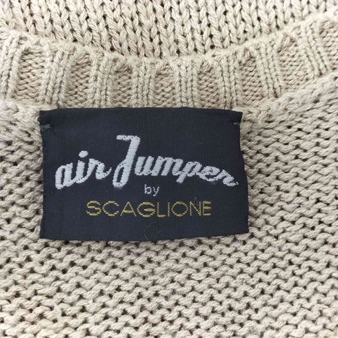 SCAGLIONE air jumper by SCAGLIONE コットンニットベスト メンズ