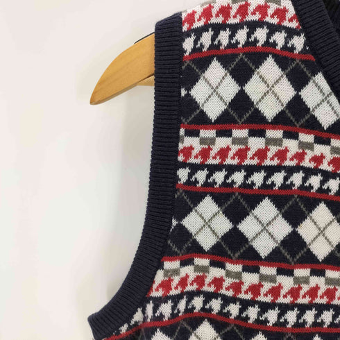 フレッドペリー FRED PERRY アーガイルチェック ニットベスト メンズ JPN:M