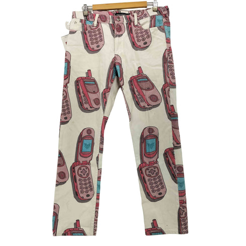 DIPLOMATS EMPIRE DIPSET EMPIRE COMIC COLLECTION PINK FLIP PHONE PANTS メンズ M