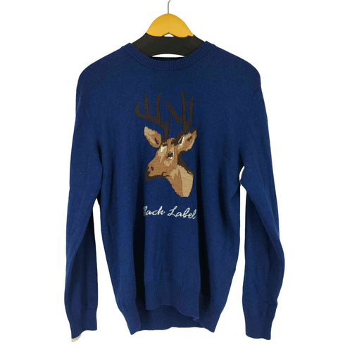 ブラックレーベルクレストブリッジ BLACK LABEL CRESTBRIDGE アニマルウールセーター メンズ JPN:M