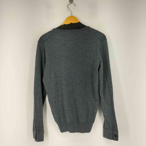 ブラックレーベルクレストブリッジ BLACK LABEL CRESTBRIDGE ロゴ刺繍 Vネック ニット メンズ JPN:L