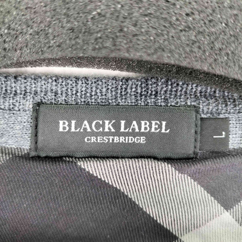 ブラックレーベルクレストブリッジ BLACK LABEL CRESTBRIDGE ロゴ刺繍 Vネック ニット メンズ JPN:L