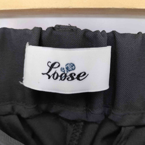 ルース Loose ドレープモード ワイドストレートフレアジップスラックス メンズ JPN:L