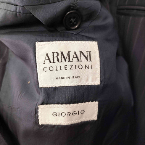 アルマーニコレツィオーニ ARMANI COLLEZIONI ストライプ テーラードジャケット スラックス メンズ