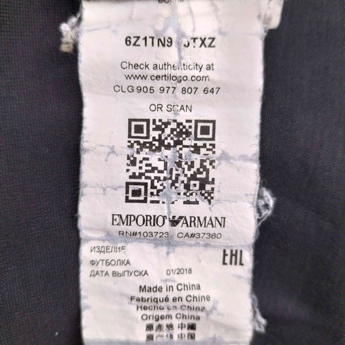 ジョルジオアルマーニ Giorgio Armani ロゴ L/S カットソー メンズ