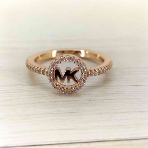 マイケルコース Michael Kors MKロゴ パヴェ サークル リング レディース 12号