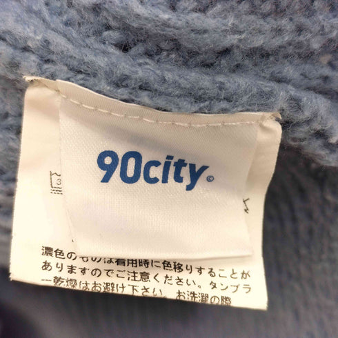 90city ハイゲージニットパーカー メンズ