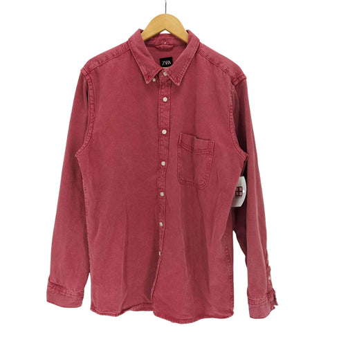 ザラ ZARA 製品染め コットンシャツ メンズ JPN:XL