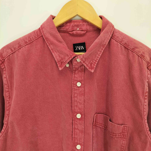 ザラ ZARA 製品染め コットンシャツ メンズ JPN:XL